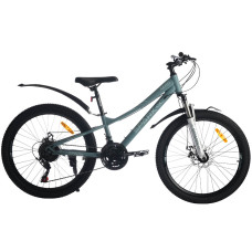 Велосипед SPARK NERO (колеса - 24", сталева рама - 11") темно-бірюзовий