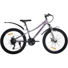 Велосипед SPARK NERO (колеса - 24", сталева рама - 12") світло-бузковий