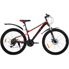 Велосипед SPARK EMBER (колеса – 26", сталева рама – 13") чорний з червоним