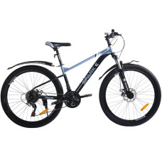 Велосипед SPARK EMBER (колеса – 26", сталева рама – 15") чорний з блакитним