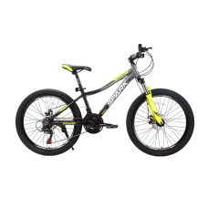 Велосипед SPARK MONTERO JR. (колеса - 24", алюмінієва рама - 13") чорний із сірим