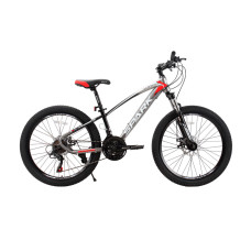 Велосипед SPARK SHARP JR. (колеса - 24", сталева рама - 12") сірий із чорним