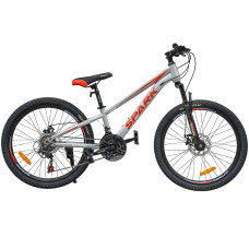 Велосипед SPARK RIDE (колеса - 24", сталева рама - 11") сірий
