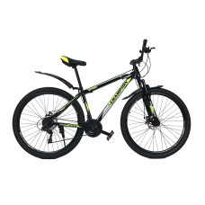 Велосипед Champion Spark 27.5" 17" Чорний-Неоновий жовтий-Білий