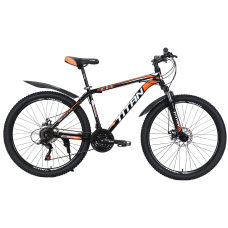 Велосипед Titan Energy 27.5"17" Чорний-Помаранчовий-Білий