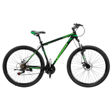Велосипед CrossBike Leader 27.5" 19" Чорний-Зелений