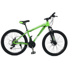 Велосипед CrossBike Shark 26" 19,5" Зелений-Чорний-Білий