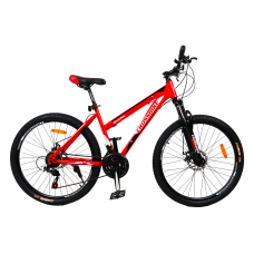 Велосипед CrossBike Shark GIRL 26" 17"  Червоний-Білий-Чорний