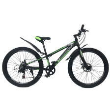 Велосипед CrossBike Blast RIGID 26 "11" Чорний-Зелений