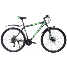 Велосипед Cross Spider 29 "20" Чорний-Зелений-Білий