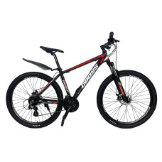 Велосипед Cross Grizzly 27.5 "17" Чорний-Червоний-Білий