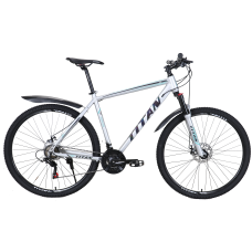 Велосипед Titan Drag 29" 21" Сірий-Бірюза